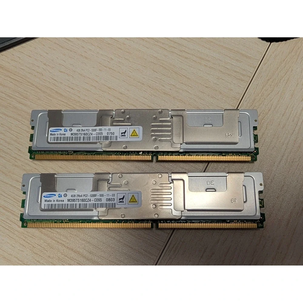 Samsung 8GB (2x4GB) PC2-5300F DDR2-667 ECC Fully Buffered FB-DIMM Server RAM